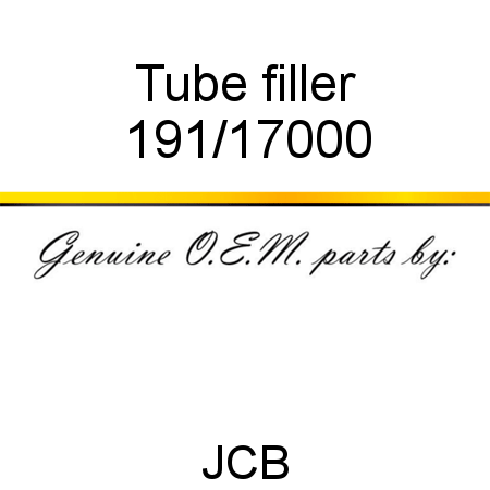 Tube, filler 191/17000