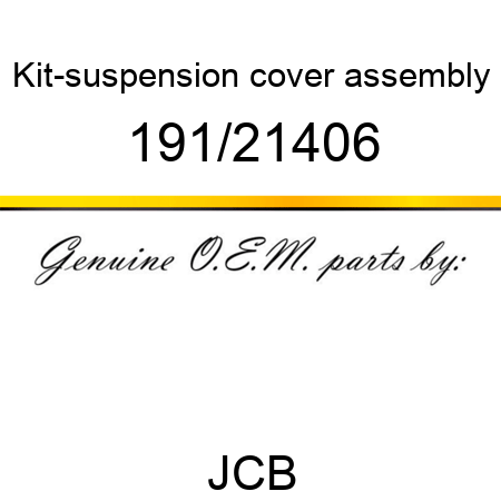 Kit-suspension cover, assembly 191/21406