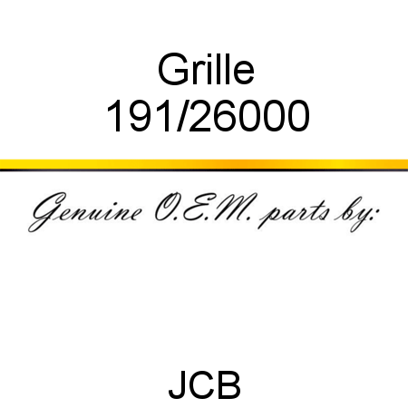 Grille 191/26000