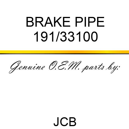 BRAKE PIPE 191/33100