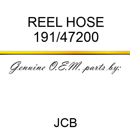 REEL HOSE 191/47200