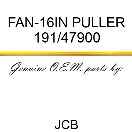 FAN-16IN PULLER 191/47900