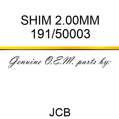 SHIM 2.00MM 191/50003