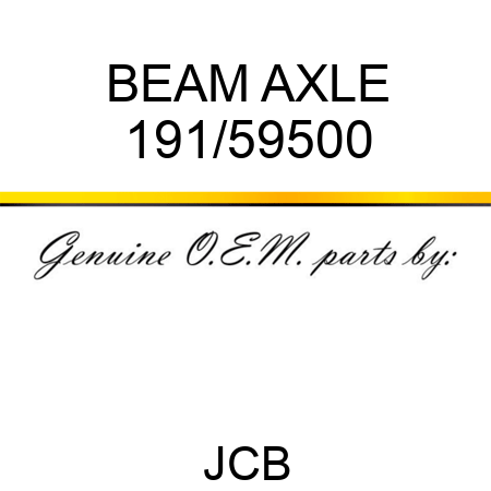 BEAM AXLE 191/59500