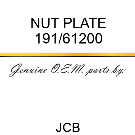 NUT PLATE 191/61200