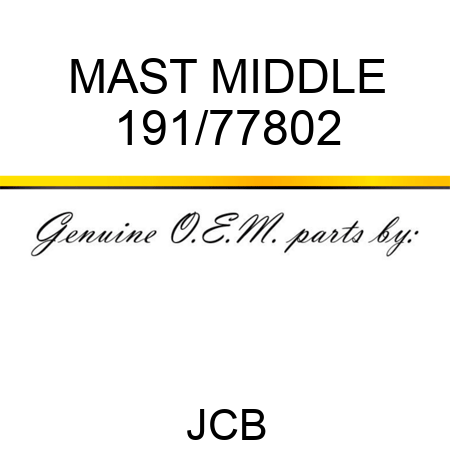 MAST, MIDDLE 191/77802