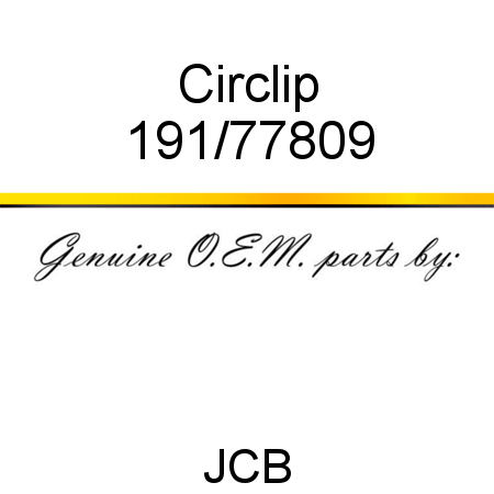 Circlip 191/77809