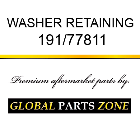 WASHER RETAINING 191/77811