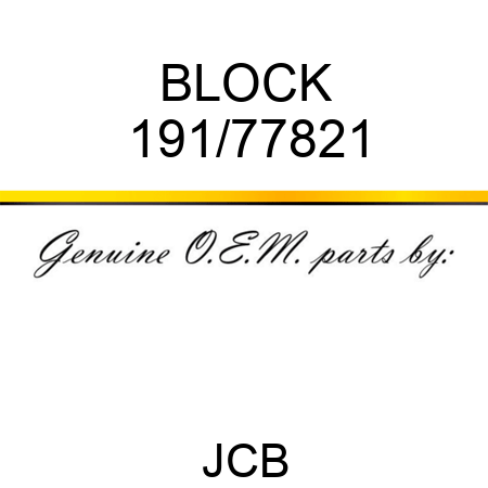 BLOCK 191/77821