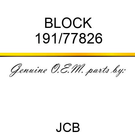 BLOCK 191/77826