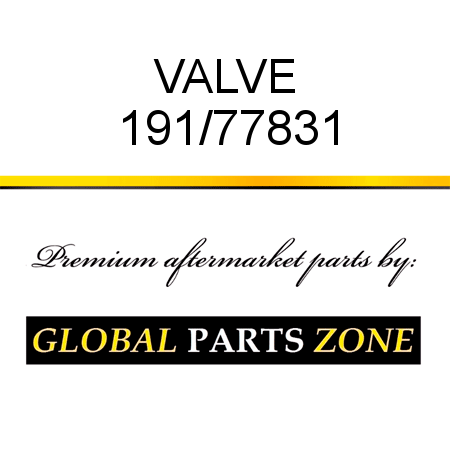 VALVE 191/77831