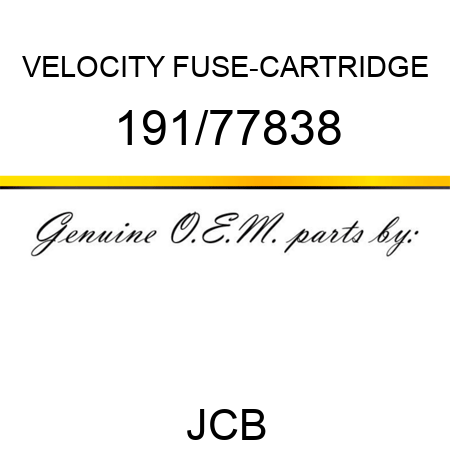 VELOCITY FUSE-CARTRIDGE 191/77838