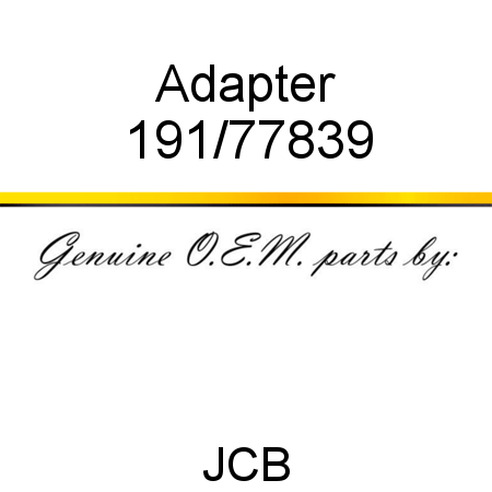 Adapter 191/77839
