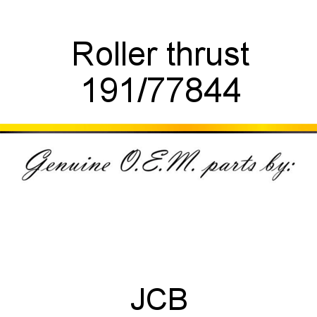 Roller, thrust 191/77844