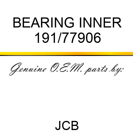 BEARING INNER 191/77906