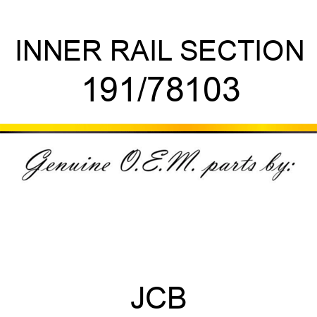 INNER RAIL SECTION 191/78103