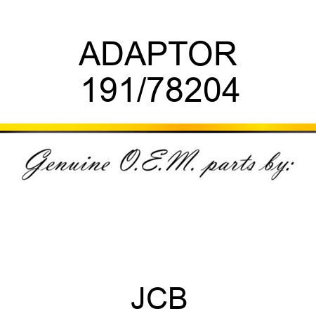 ADAPTOR 191/78204