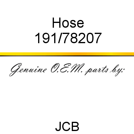 Hose 191/78207
