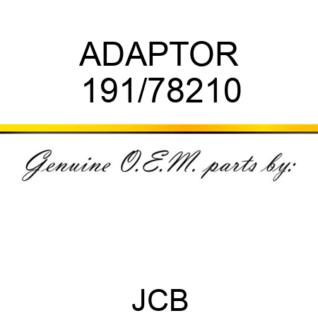 ADAPTOR 191/78210