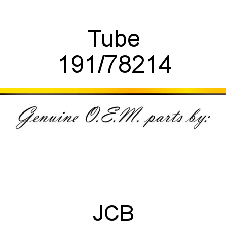 Tube 191/78214