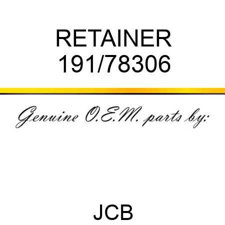 RETAINER 191/78306