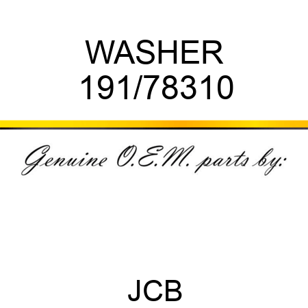WASHER 191/78310