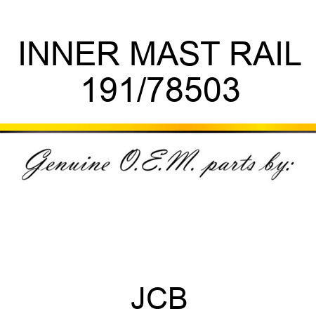 INNER MAST RAIL 191/78503