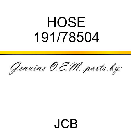 HOSE 191/78504