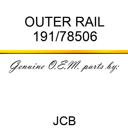 OUTER RAIL 191/78506