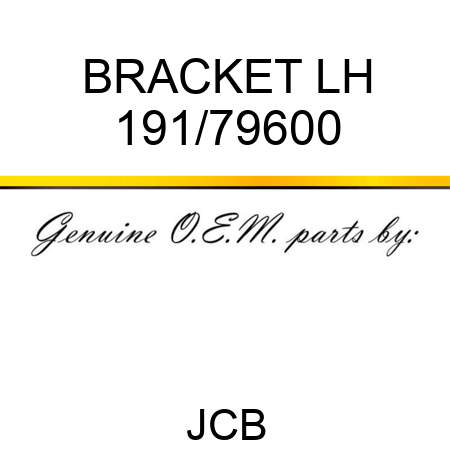 BRACKET LH 191/79600