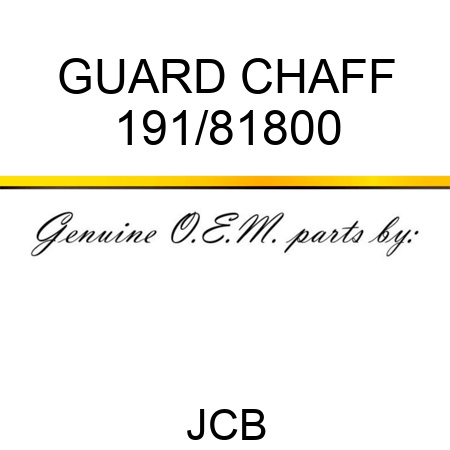 GUARD CHAFF 191/81800