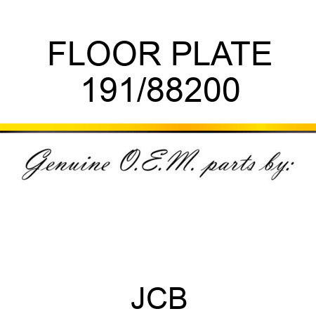 FLOOR PLATE 191/88200