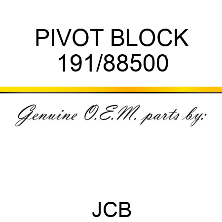 PIVOT BLOCK 191/88500