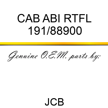 CAB ABI RTFL 191/88900