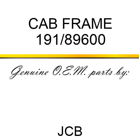 CAB FRAME 191/89600