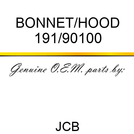 BONNET/HOOD 191/90100