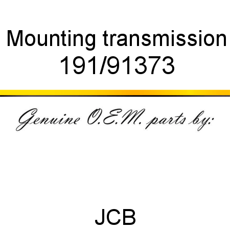 Mounting, transmission 191/91373