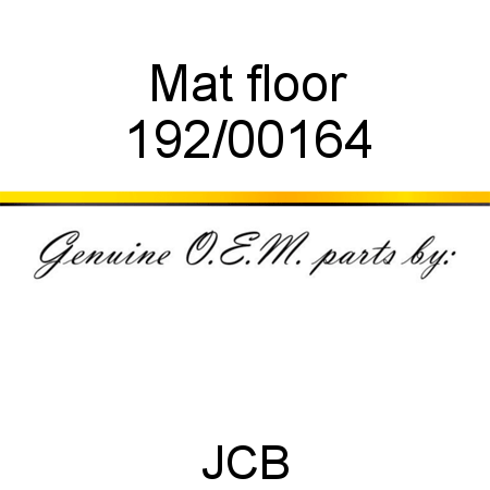 Mat, floor 192/00164