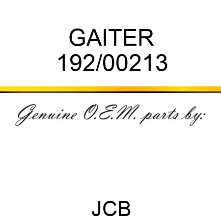 GAITER 192/00213