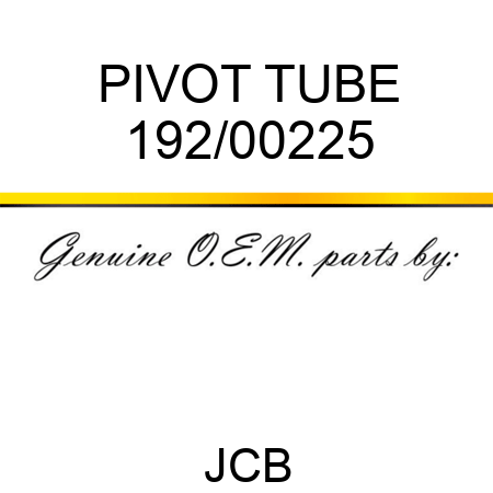 PIVOT TUBE 192/00225