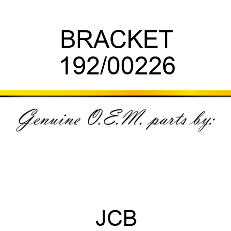 BRACKET 192/00226