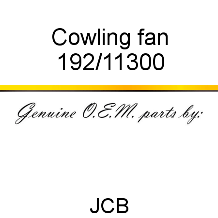 Cowling, fan 192/11300