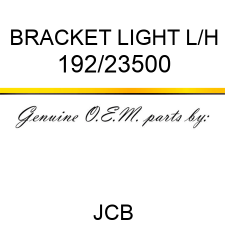 BRACKET LIGHT L/H 192/23500