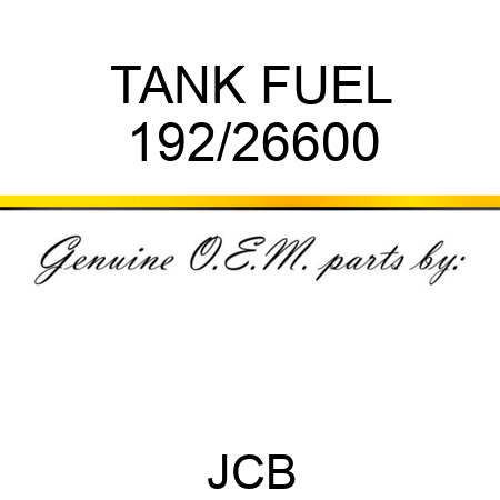 TANK FUEL 192/26600