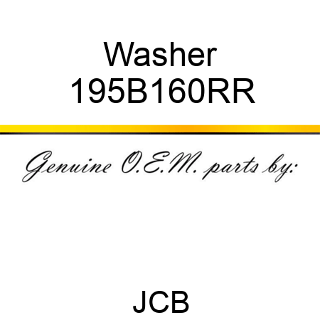 Washer 195B160RR