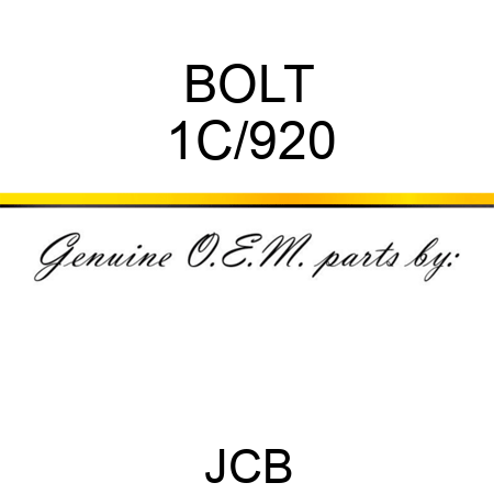 BOLT 1C/920