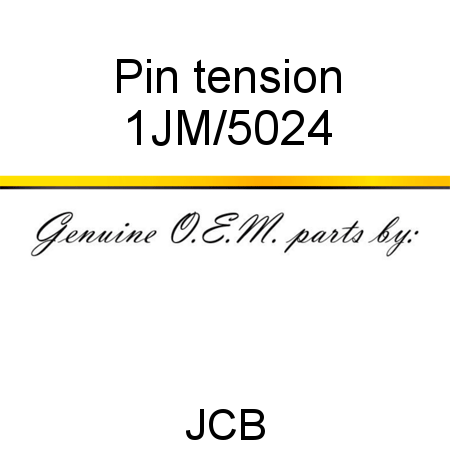 Pin, tension 1JM/5024