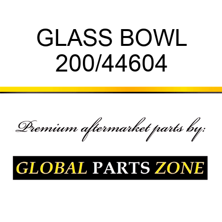 GLASS BOWL 200/44604