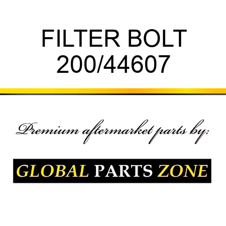 FILTER BOLT 200/44607