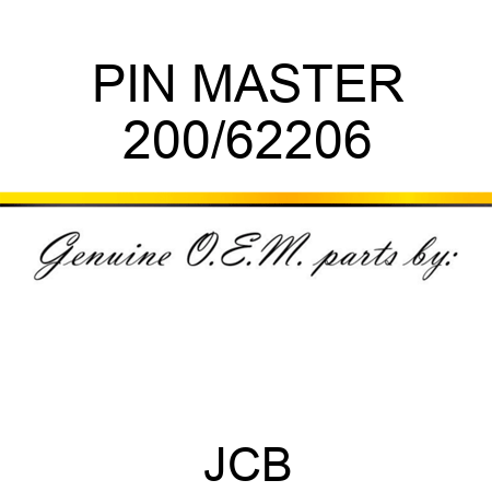 PIN MASTER 200/62206